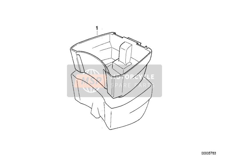 BMW K 1100 LT (0526, 0536) 1990 Tapeto per Top case per un 1990 BMW K 1100 LT (0526, 0536)