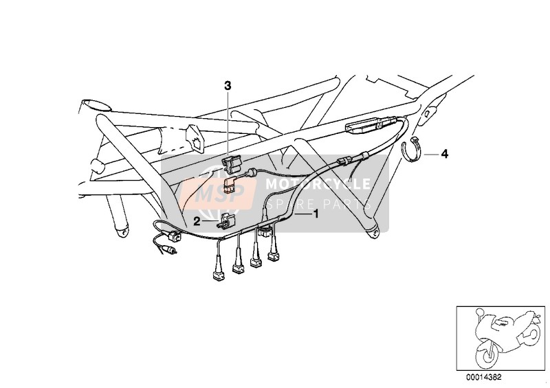 61112305598, Engine Wiring Harness/catalyst, BMW, 0