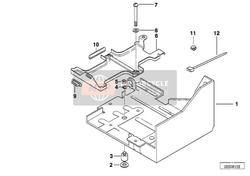 61138353536, Cable Strap Bracket, BMW, 0