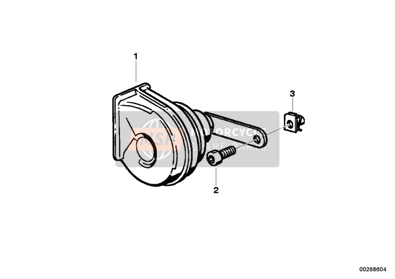 BMW K 1100 LT (0526, 0536) 1991 HORN for a 1991 BMW K 1100 LT (0526, 0536)