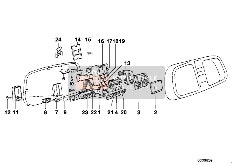 BMW K 1100 LT (0526, 0536) 1989 INSTRUMENTS COMBINAT-.SINGLE COMPONENTS for a 1989 BMW K 1100 LT (0526, 0536)