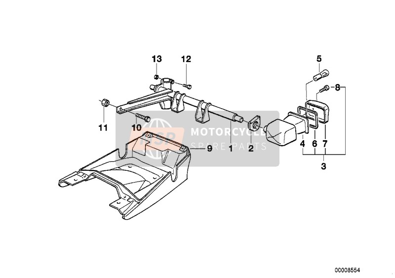 PRIORITY VEHICLE LIGHT MOUNTING PARTS