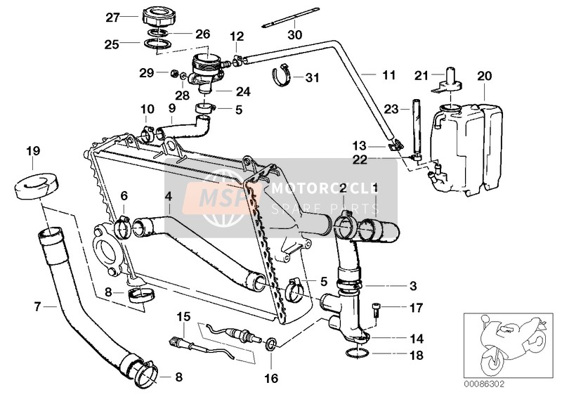 11531464711, Water Connector, BMW, 0