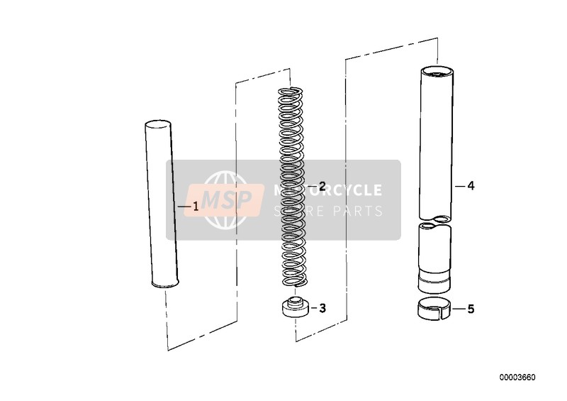 BMW K 1100 LT (0526, 0536) 1991 STANCHION for a 1991 BMW K 1100 LT (0526, 0536)