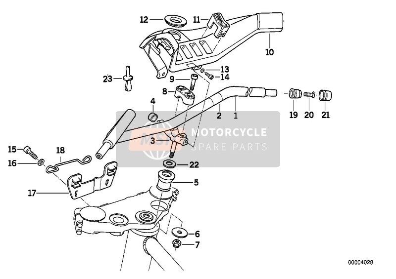 BMW K 1100 LT (0526, 0536) 1994 Guidon pour un 1994 BMW K 1100 LT (0526, 0536)