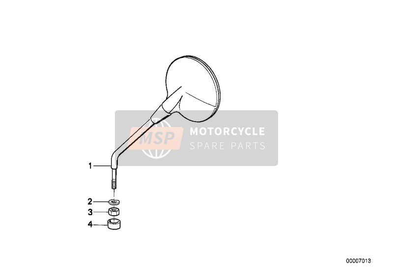 BMW K 1200 GT 01 (0548,0558) 2004 SPIEGEL für ein 2004 BMW K 1200 GT 01 (0548,0558)