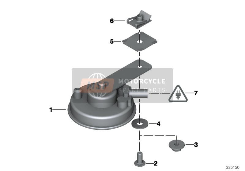 BMW K 1200 GT 01 (0548,0558) 2004 cuerno para un 2004 BMW K 1200 GT 01 (0548,0558)