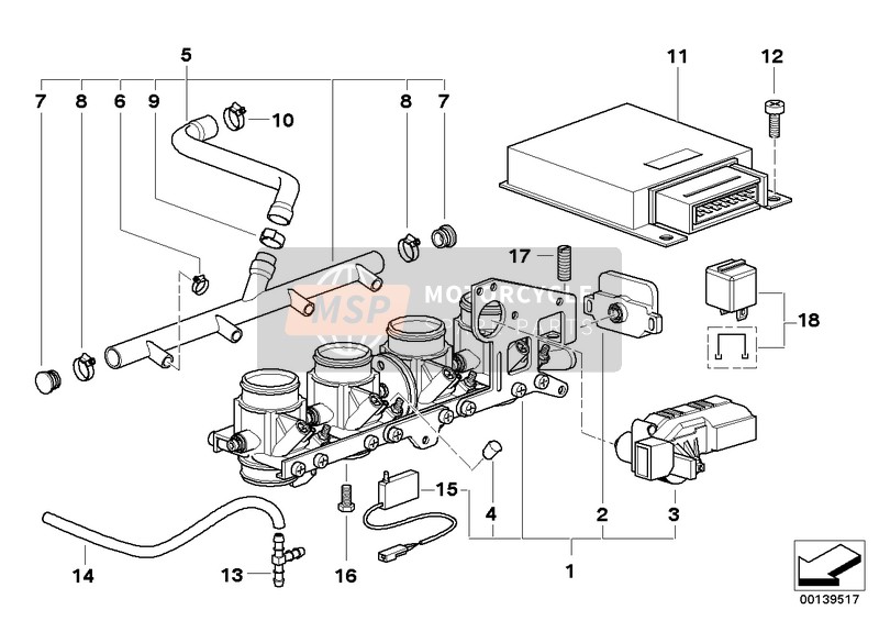 13547678844, Drosselklappenstutzenanlage, BMW, 0