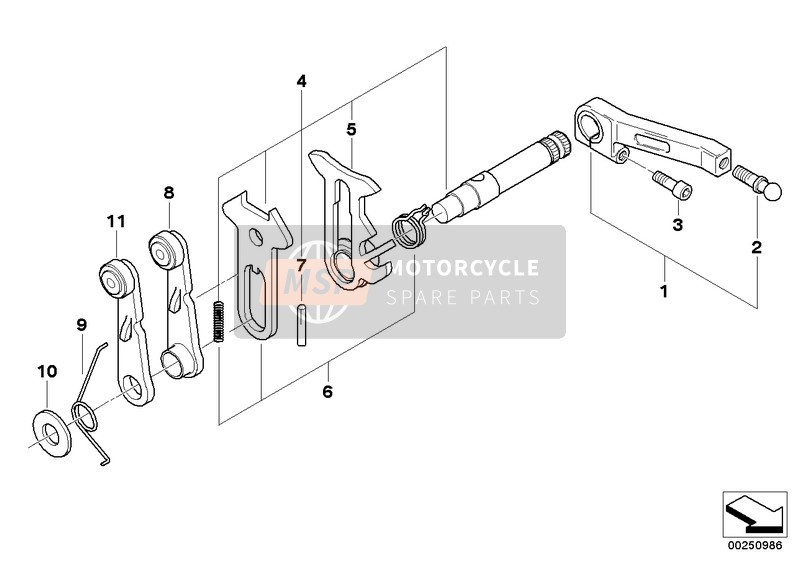 BMW K 1200 GT 01 (0548,0558) 2005 Pièces de changement de vitesse de transmission pour un 2005 BMW K 1200 GT 01 (0548,0558)