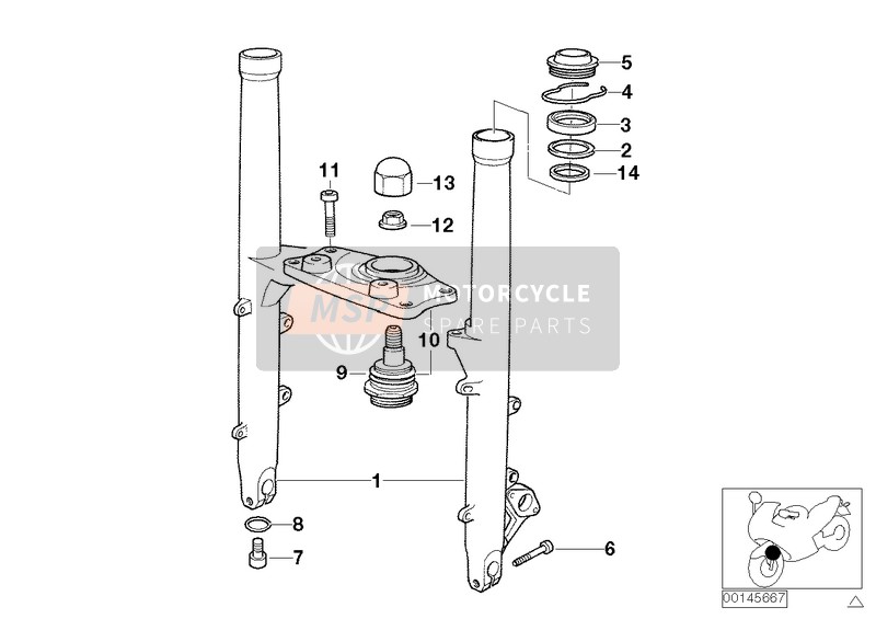 31427678884, Pont De Fourche Inférieur Sans Fixation, BMW, 0