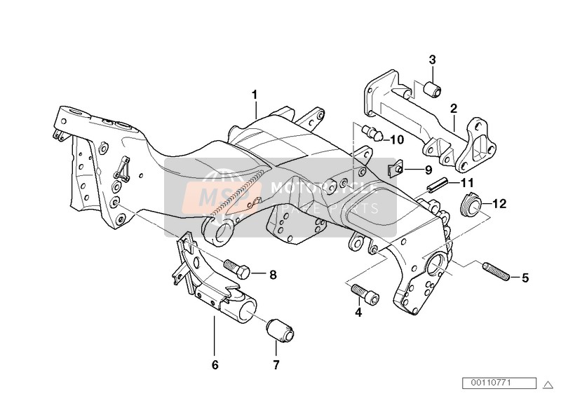 BMW K 1200 GT 01 (0548,0558) 2004 Cadre pour un 2004 BMW K 1200 GT 01 (0548,0558)