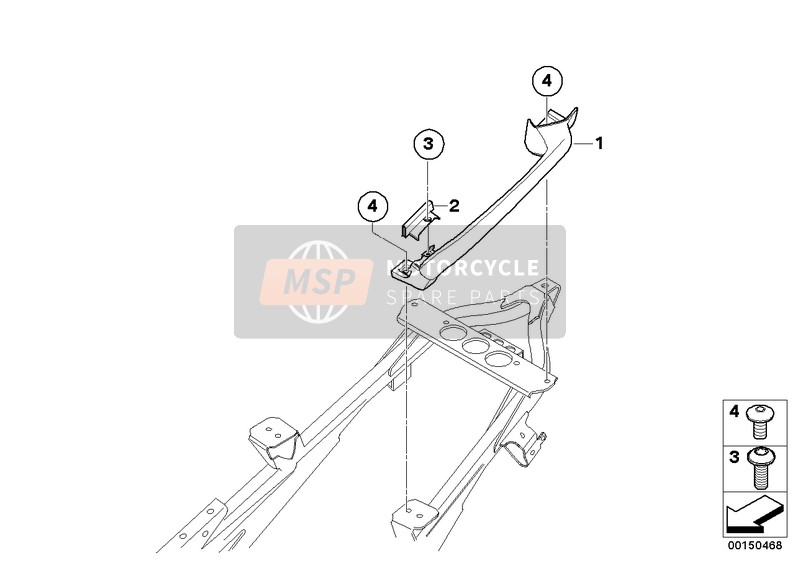 BMW K 1200 GT (0587,0597) 2006 HANDLE REAR for a 2006 BMW K 1200 GT (0587,0597)