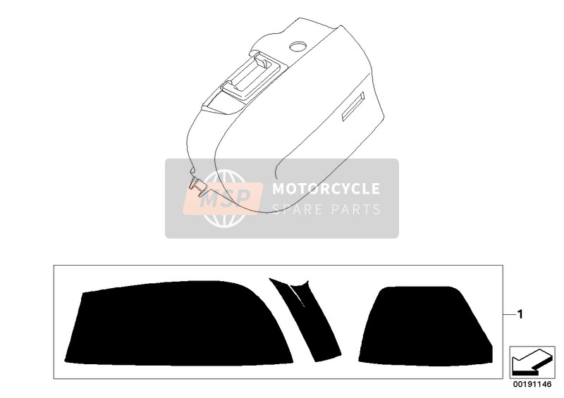 BMW K 1200 GT (0587,0597) 2008 Envoltura protectora para maletas para un 2008 BMW K 1200 GT (0587,0597)