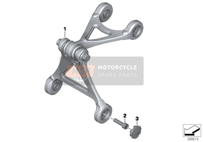 BMW K 1200 GT (0587,0597) 2007 Articulación de pantografo para un 2007 BMW K 1200 GT (0587,0597)