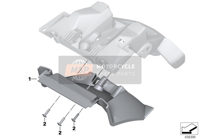 BMW K 1200 R (0584,0594) 2004 MUDGUARD REAR 1 for a 2004 BMW K 1200 R (0584,0594)