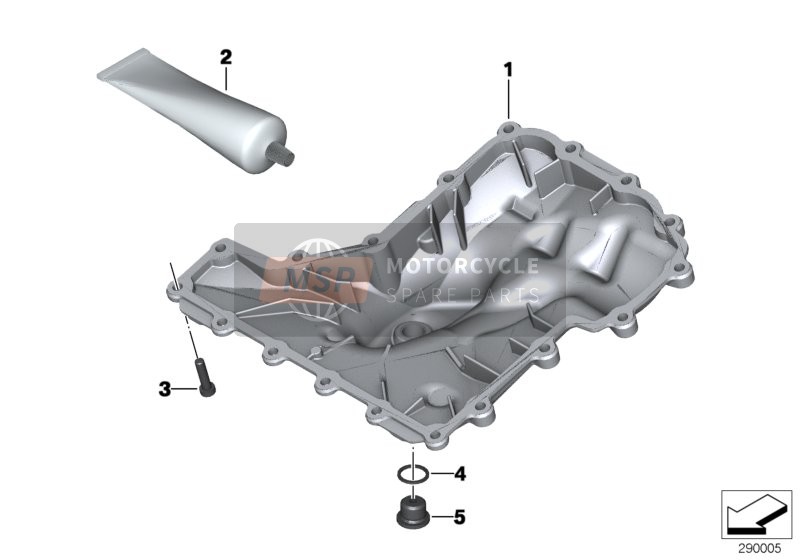 BMW K 1200 R (0584,0594) 2008 ÖLWANNE für ein 2008 BMW K 1200 R (0584,0594)