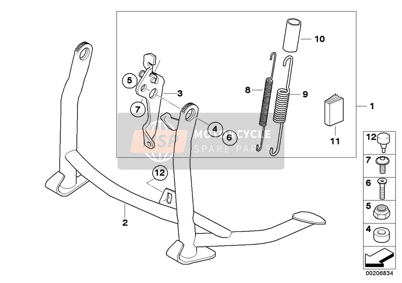 46527667391, Supporto Tampone Di Finecorsa Sinistra, BMW, 1