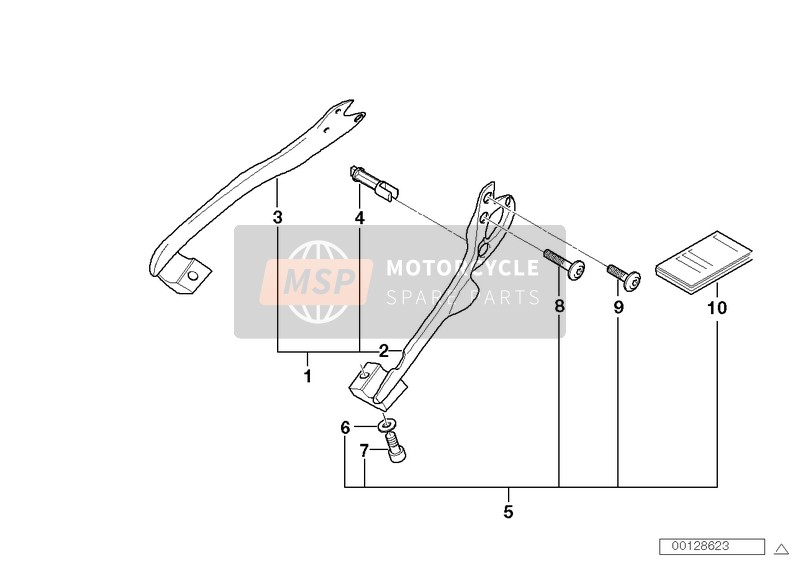 BMW K 1200 RS 01 (0547,0557) 2005 Jeu de support de coffre pour un 2005 BMW K 1200 RS 01 (0547,0557)