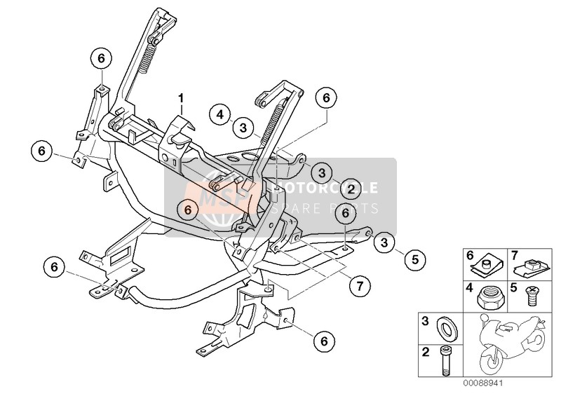 BMW K 1200 RS 01 (0547,0557) 2002 FAIRING BRACKET for a 2002 BMW K 1200 RS 01 (0547,0557)