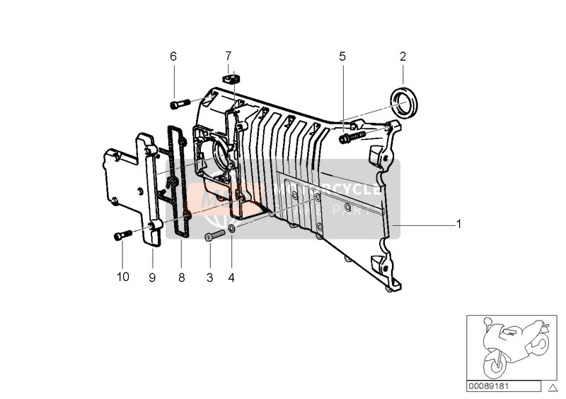 BMW K 1200 RS 01 (0547,0557) 2003 TIMING CASE COVER for a 2003 BMW K 1200 RS 01 (0547,0557)