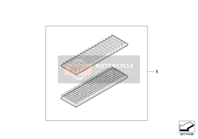 BMW K 1200 RS 01 (0547,0557) 2002 Set, Hook and Loop Fasteners for a 2002 BMW K 1200 RS 01 (0547,0557)