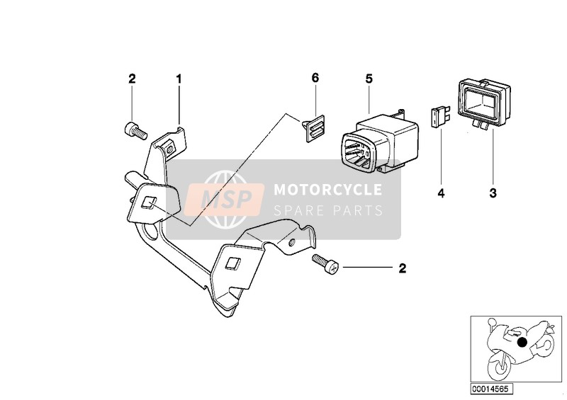 BMW K 1200 RS 97 (0544,0554) 1999 Zekeringkast voor een 1999 BMW K 1200 RS 97 (0544,0554)