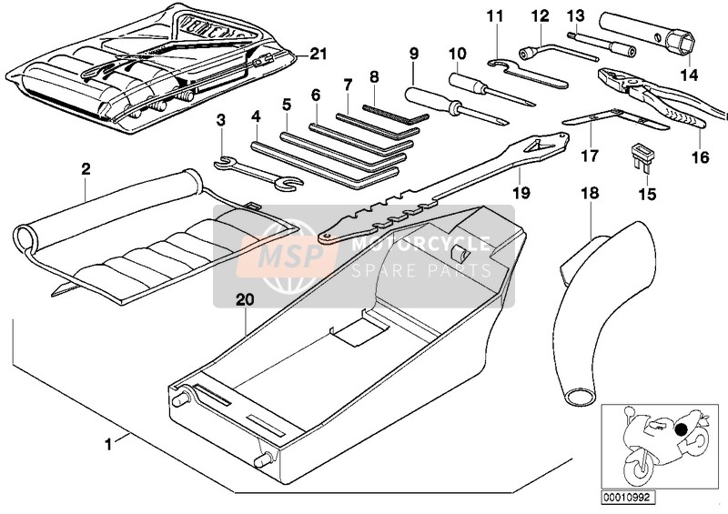 BMW K 1200 RS 97 (0544,0554) 1998 Car Tool for a 1998 BMW K 1200 RS 97 (0544,0554)