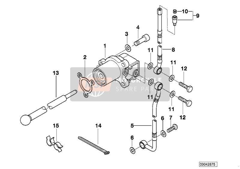 BMW K 1200 RS 97 (0544,0554) 2000 Commande d'embrayage pour un 2000 BMW K 1200 RS 97 (0544,0554)