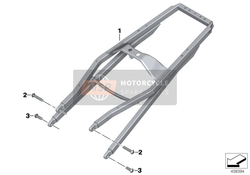 BMW K 1200 R Sport (0585,0595) 2006 REAR FRAME for a 2006 BMW K 1200 R Sport (0585,0595)