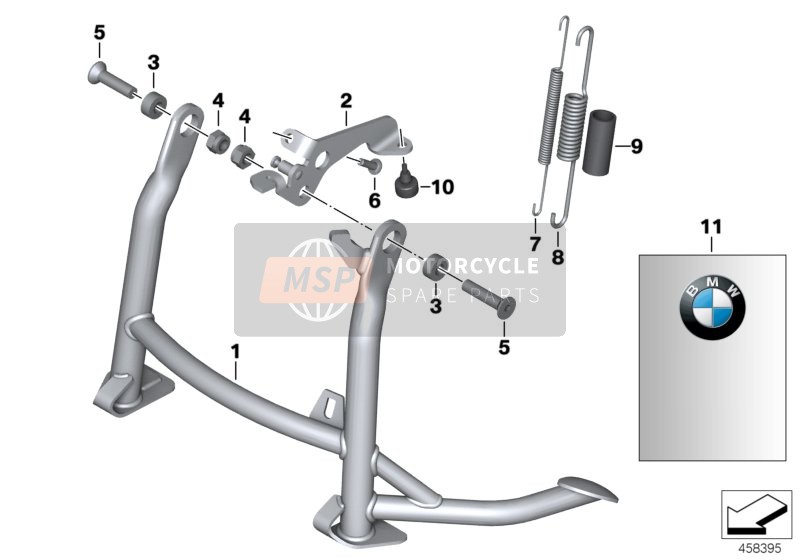 BMW K 1200 R Sport (0585,0595) 2006 Béquille centrale 2 pour un 2006 BMW K 1200 R Sport (0585,0595)