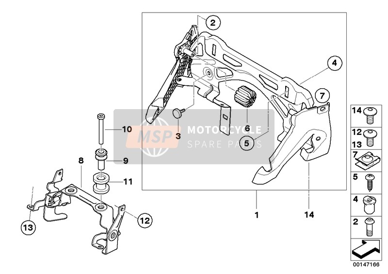 BMW K 1200 S (0581,0591) 2004 Fuel tank mounting for a 2004 BMW K 1200 S (0581,0591)