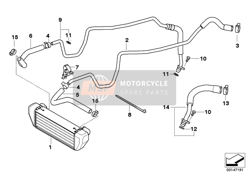 17227672795, Leiding Oliekoeler Inlaat, BMW, 0