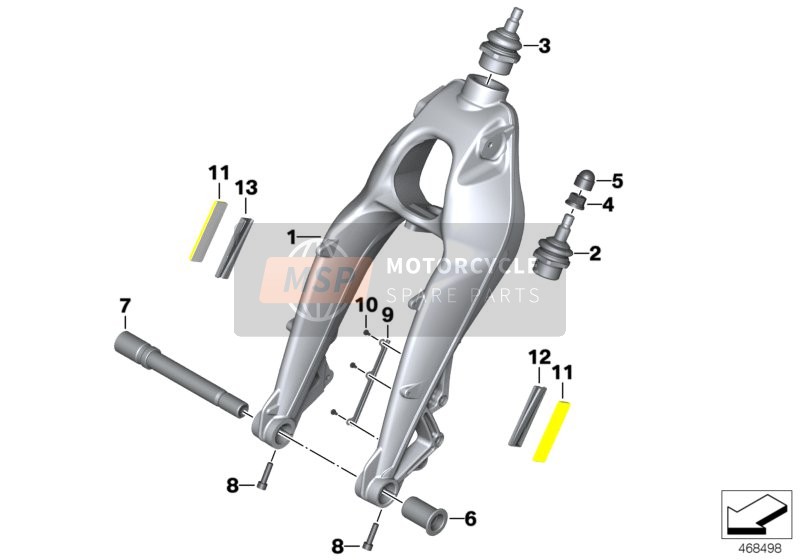 BMW K 1200 S (0581,0591) 2007 WHEEL CARRIER for a 2007 BMW K 1200 S (0581,0591)