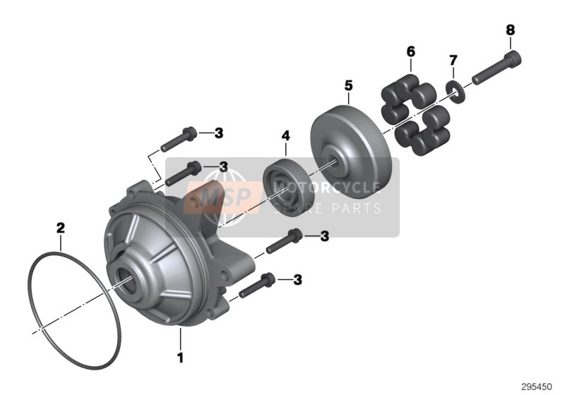 BMW K 1300 R (0518,0519) 2010 Transmisión del Generador para un 2010 BMW K 1300 R (0518,0519)