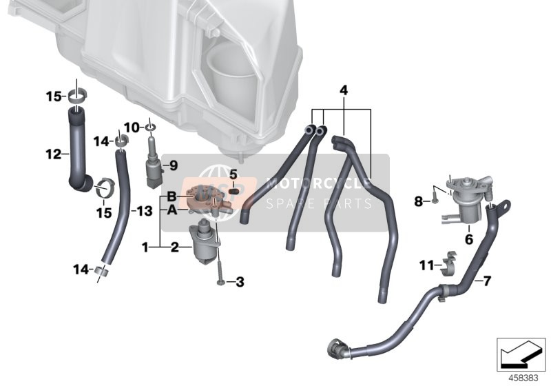 BMW K 1300 R (0518,0519) 2014 Leerlaufregelungssystem für ein 2014 BMW K 1300 R (0518,0519)