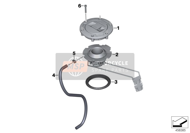 BMW K 1300 R (0518,0519) 2012 Bouchon de réservoir de carburant pour un 2012 BMW K 1300 R (0518,0519)