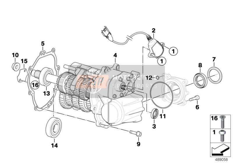 BMW K 1300 R (0518,0519) 2014 Transmisión manual para un 2014 BMW K 1300 R (0518,0519)