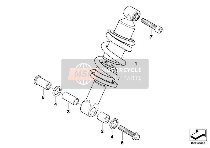 31427720757, Veerpoot Voor, BMW, 0