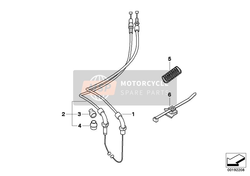 BMW K 1300 R (0518,0519) 2010 Bowdenkabels voor een 2010 BMW K 1300 R (0518,0519)