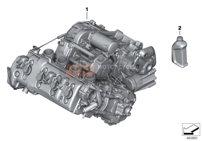 BMW K 1300 R (0518,0519) 2014 Motor 1 voor een 2014 BMW K 1300 R (0518,0519)