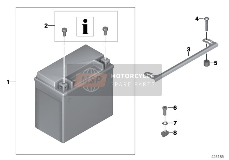 BMW K 1300 S (0508,0509) 2007 BATTERY AGM for a 2007 BMW K 1300 S (0508,0509)