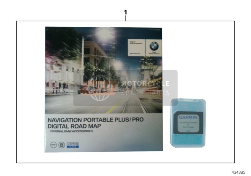 BMW K 1300 S (0508,0509) 2013 SD-navigatie wegenkaart voor een 2013 BMW K 1300 S (0508,0509)