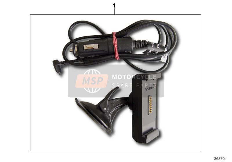 BMW K 1300 S (0508,0509) 2013 Car installation kit for navigator V for a 2013 BMW K 1300 S (0508,0509)