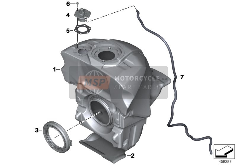 BMW K 1300 S (0508,0509) 2008 Depósito de combustible para un 2008 BMW K 1300 S (0508,0509)