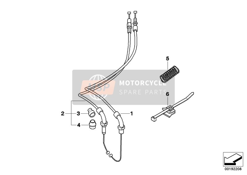 BMW K 1300 S (0508,0509) 2015 BOWDEN CABLES for a 2015 BMW K 1300 S (0508,0509)