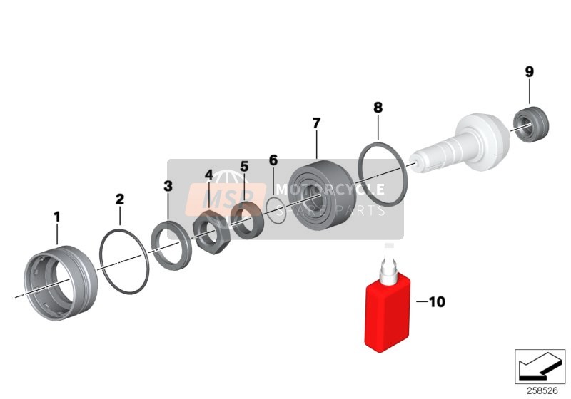 Bearing for pinion