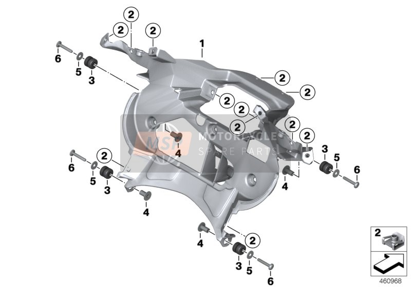 BMW K 1600 Bagger (0F51, 0F53) 2017 Habillage intérieur pour un 2017 BMW K 1600 Bagger (0F51, 0F53)