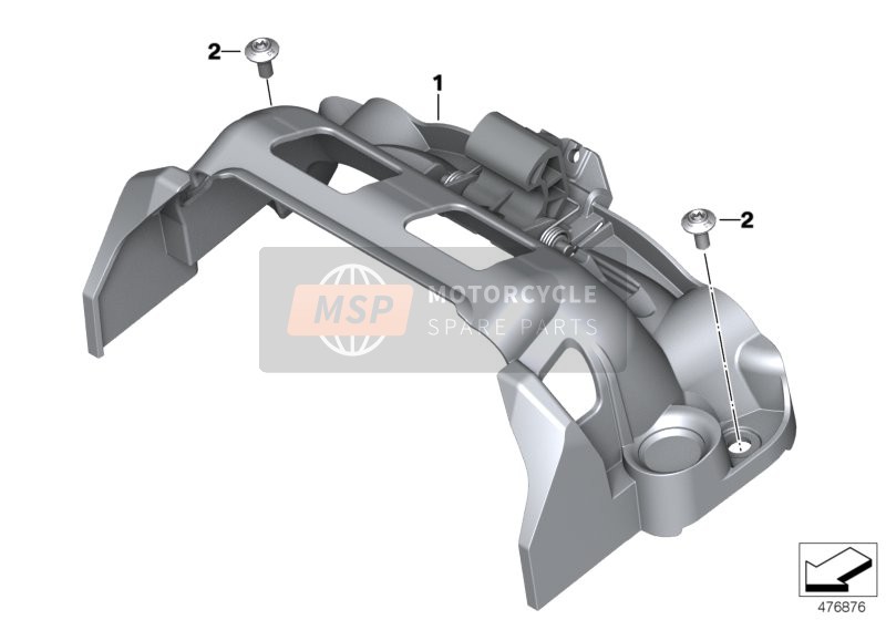 BMW K 1600 Bagger (0F51, 0F53) 2017 Verrouillage de selle 2 pour un 2017 BMW K 1600 Bagger (0F51, 0F53)