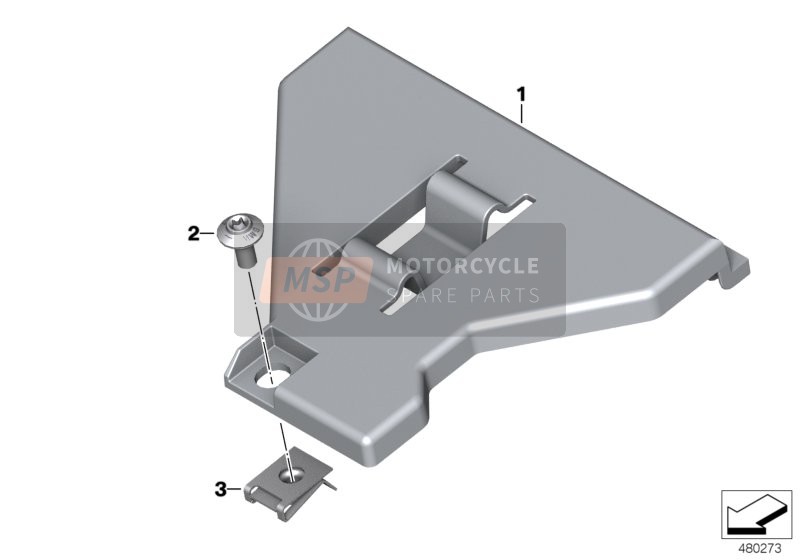 BMW K 1600 Bagger (0F51, 0F53) 2019 Beugel voor accu voor een 2019 BMW K 1600 Bagger (0F51, 0F53)