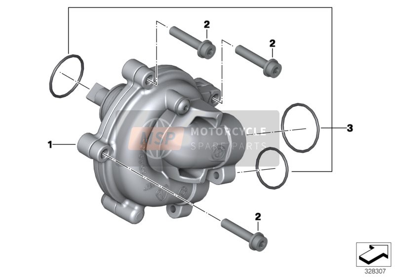 BMW K 1600 Bagger (0F51, 0F53) 2018 Waterpomp voor een 2018 BMW K 1600 Bagger (0F51, 0F53)